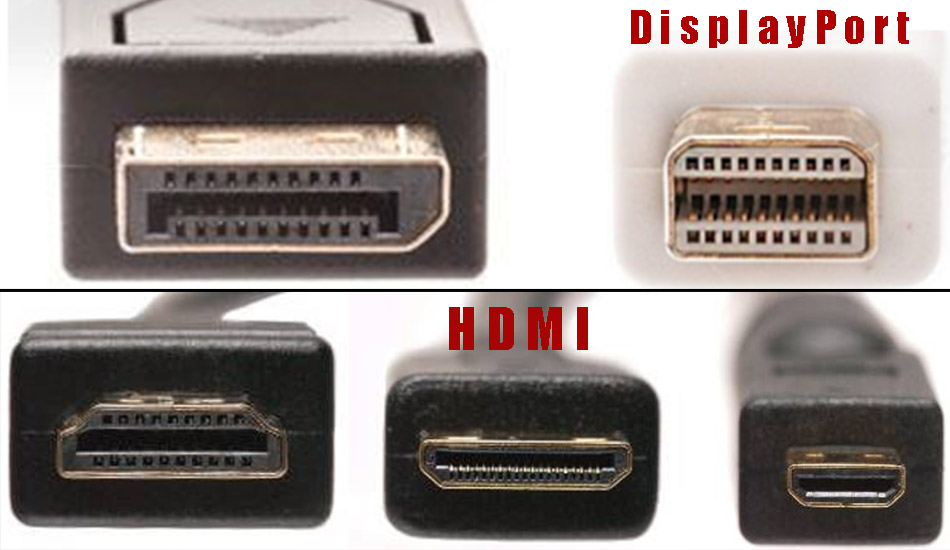 تفاوت کانکتورها در کابل های display port و hdmi