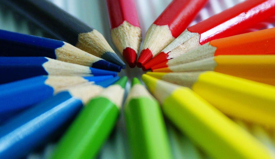 انواع مداد رنگی مدرسه