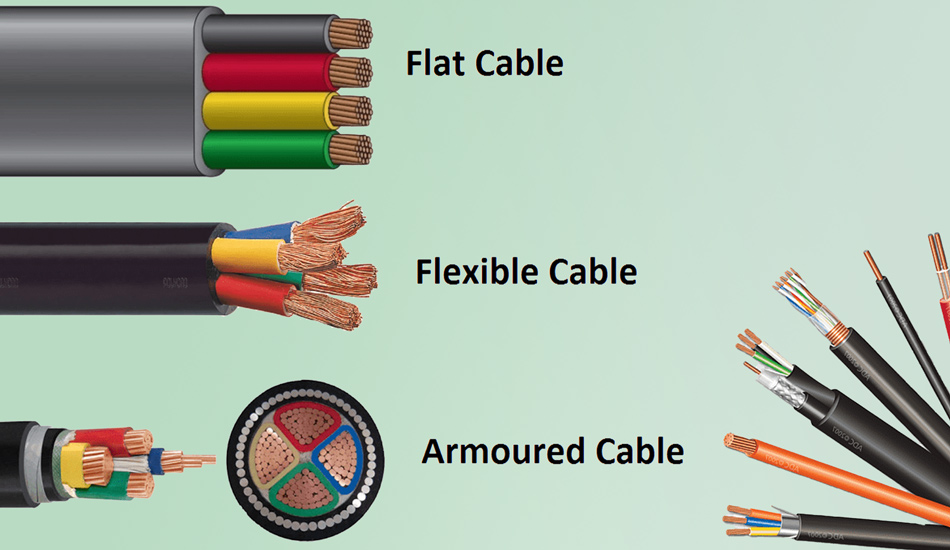 انواع سیم و کابل برق از لحاظ ساختار