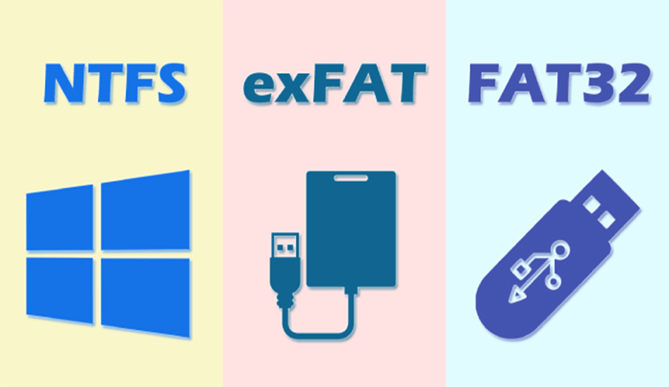 تفاوت فرمت های FAT32، exFAT، NTFS و...