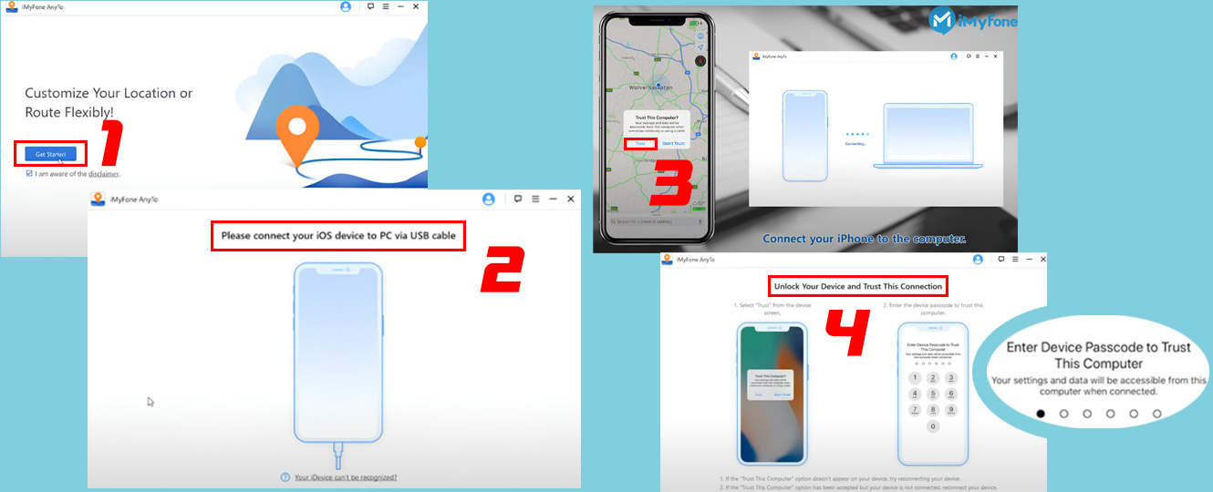 نحوه ارسال لوکیشن جای دیگر در واتساپ ایفون